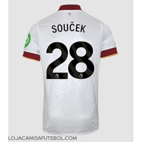 Camisa de Futebol West Ham United Tomas Soucek #28 Equipamento Alternativo 2024-25 Manga Curta